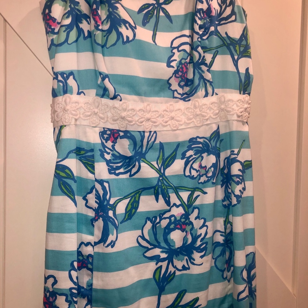 Lilly Pulitzer blue and white dress - Picture 4 of 7